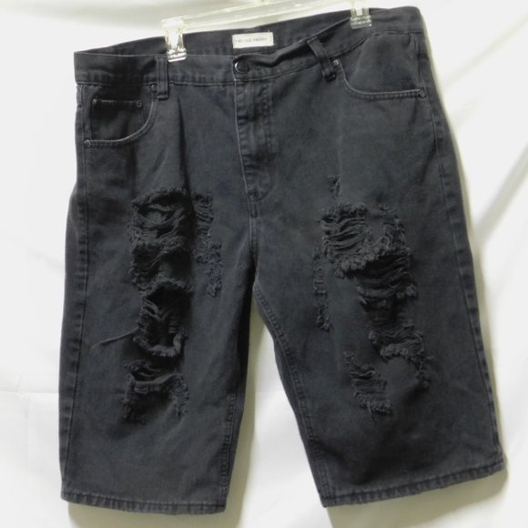 Blind Trust Black Distressed frayed jeans Size 44 - Picture 1 of 5